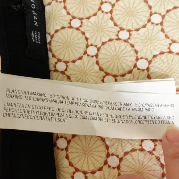 ZARA Mini Flare Color Block Skirt in Red, Pink, and Black SZ XS - Picture 8 of 9